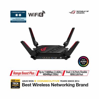 ASUS Rog Rapture Gt-ax6000 Dual Band Wifi6 Aimesh Router GT-AX6000