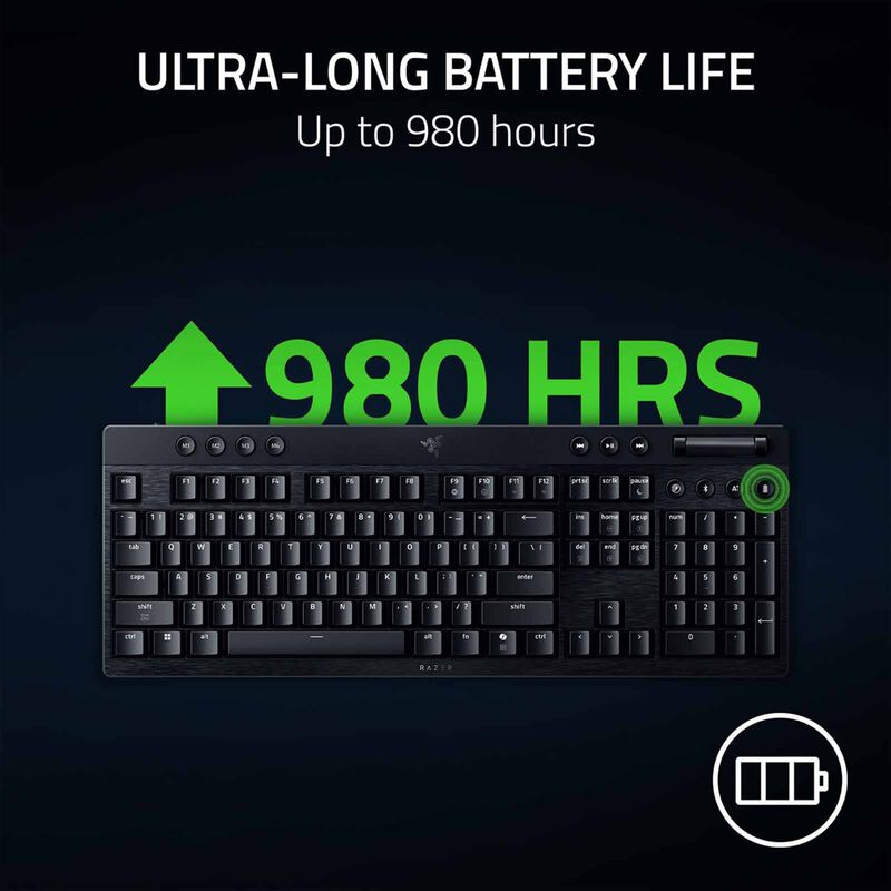 RAZER Blackwidow V4 Low-profile Hyperspeed (green Clicky Switch) - Us Layout - Frml RZ03-05270100-R3M1-image 5