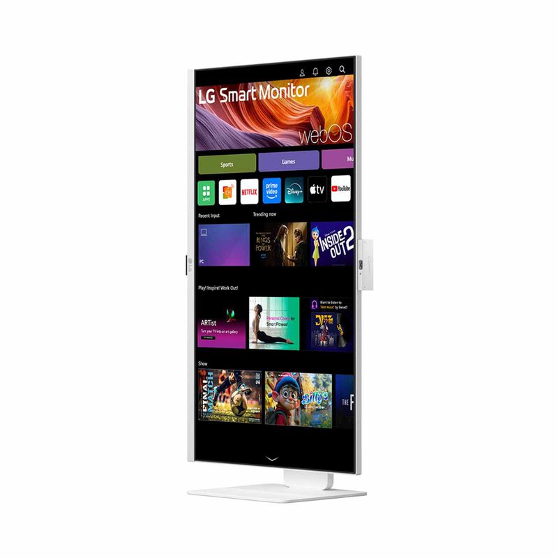 LG 31.5in 4k Uhd Ips Smart Monitor With Webos & Webcam 32U850SA-W-image 4