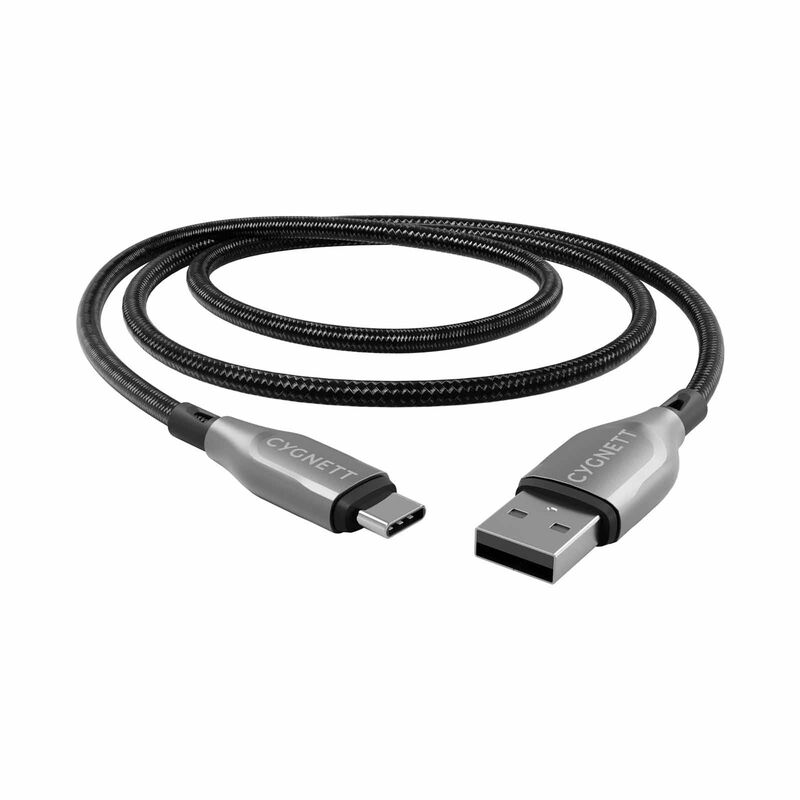 CYGNETT Armoured Usb-c To Usb-a (usb 2.0) Cable - Black 2m CY4683PCUSA-image 2