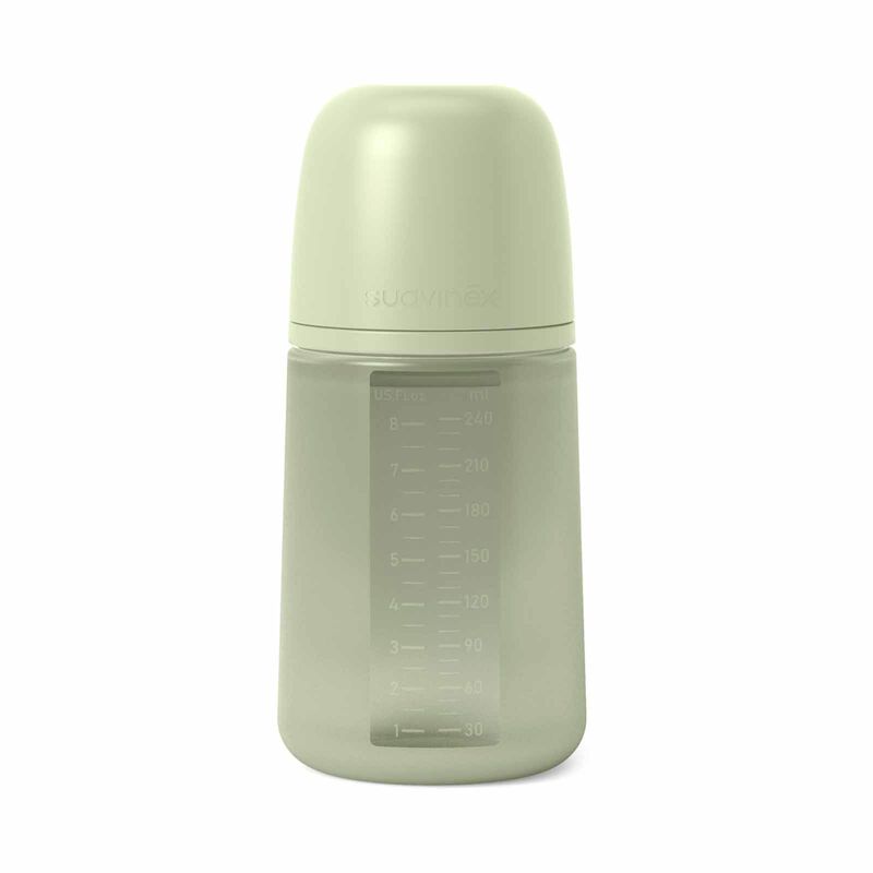 SUAVINEX Bottle - Green (online) 240ML ALL SILICONE-image 1