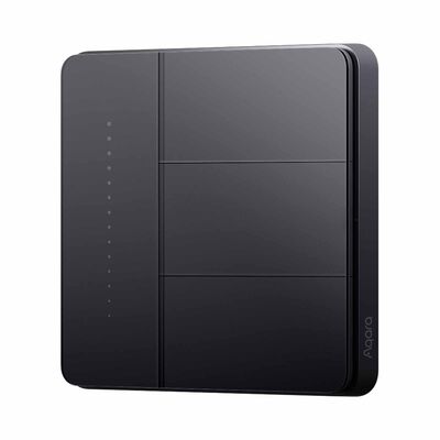 AQARA Wall Switch Z1 Pro (triple Rocker) Black WALL SWITCH Z1 PRO (TRIPLE ROCKER)