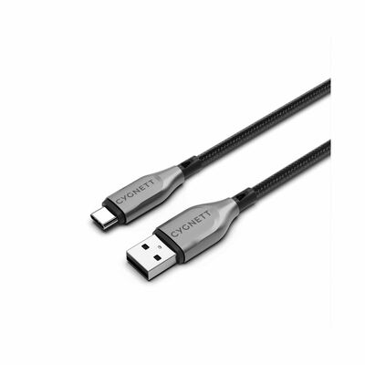 CYGNETT Armoured Usb-c To Usb-a (usb 2.0) Cable - Black 50cm CY4680PCUSA