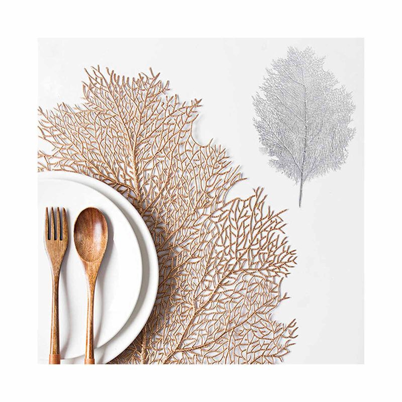 RAPEE Vine Placemat Silver (online) VINEPMSIL-image 1