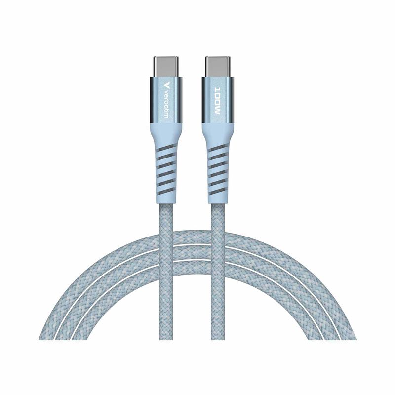 VERBATIM Sync & Charge Usb-c To Usb-c 100w Magnetic 120cm - Blue VM31856-image 1