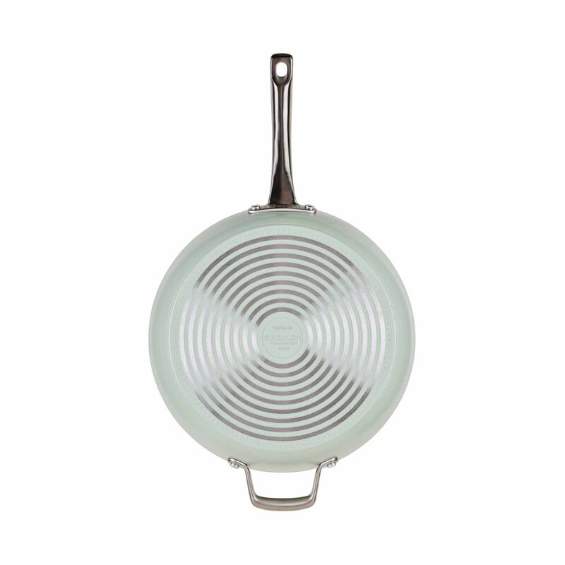 CIRCULON Halo With Laserdefense Ceramic Nonstick 30.4cm Frypan With Helper Handle - Sage 16158-image 2