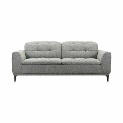 MUZE 3 Seater Pushback (fab) Green Fabric Sofa FERN