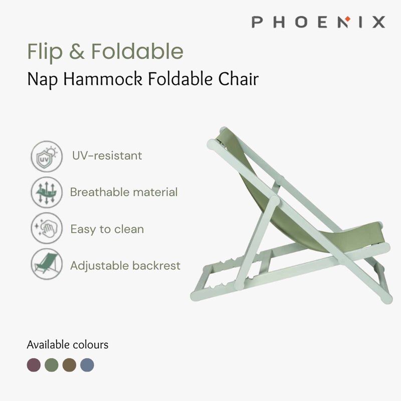 PHOENIX Nap Hammock Foldable Chair Pink Flamingo NAP-image 4