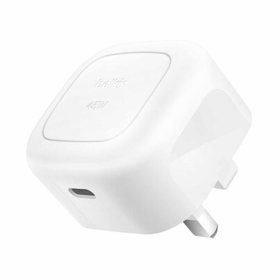 BELKIN 45w Usb Pd Wall Charger With Pps, White WCA013MYWH