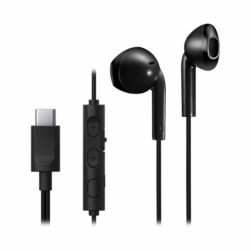 JVC Wired Usb Type-c Earphones With Mic- Black HA-FR17UC-B-image 1