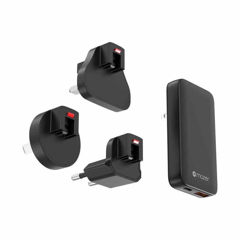 MAZER Prestigegan Pd65w 1c1a With Travel Plugs - Black M-G65SLIM-BK-image 1