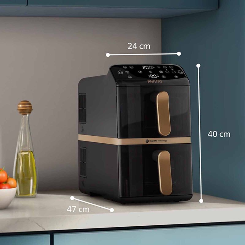 PHILIPS 4000 Series Dual Stack Air Fryer (10l) NA462/79-image 7