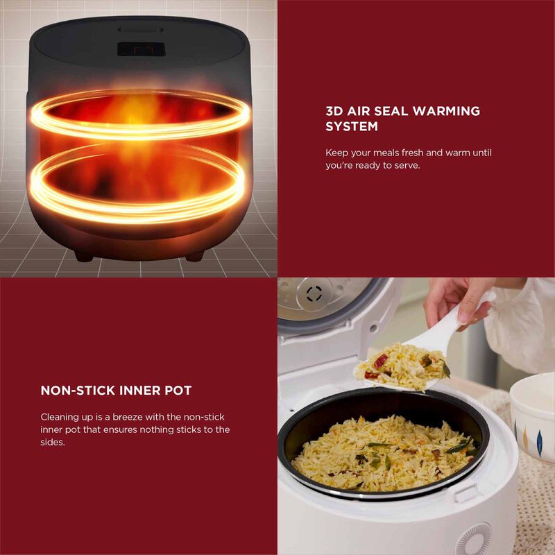 CUCKOO Cr06 Multi-cooker (6 Cups) - White CR-0675F-image 3