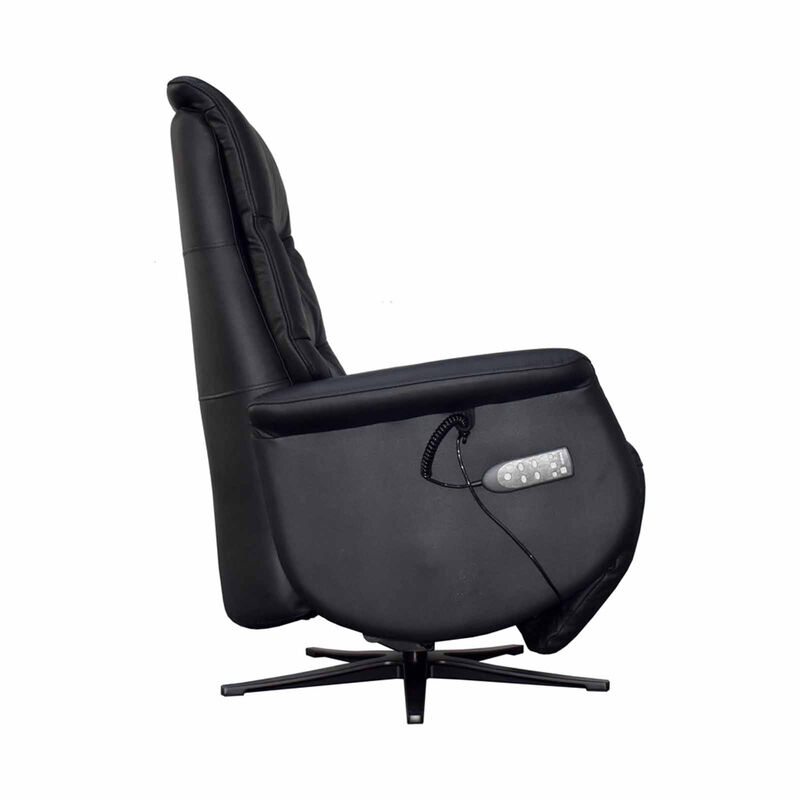 Power Lift Massage Chair (hl) Black Half Leather JORUNN-image 6