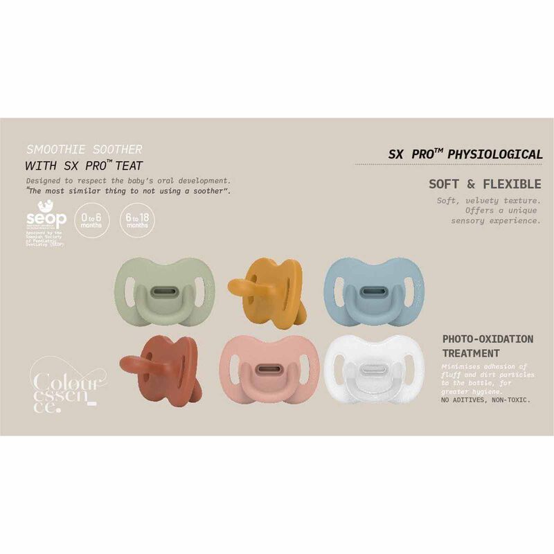 SUAVINEX All Silicone Soother With Sx Pro Physiological Teat 0-6m - Colour Essence Green (online) SMOOTHIE ULTRA LIGHT-image 3