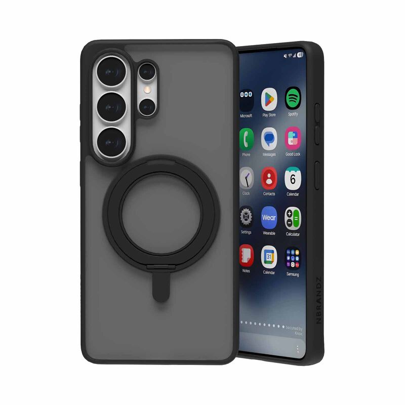 N.BRANDZ Mag360 Magnetic 360 Rotate Stand Case-matt Black N-MAG360-S26U-MB-image 3
