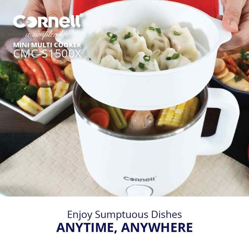 CORNELL Mini Multi-cooker Kettle (1.5l) CMCS1500X-image 3