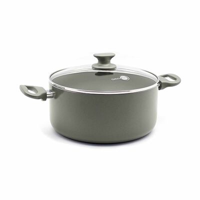 GREENPAN Greenpan Cambridge 24cm Casserole With Lid, Quartz Grey [pfas Free] GPCQ643173