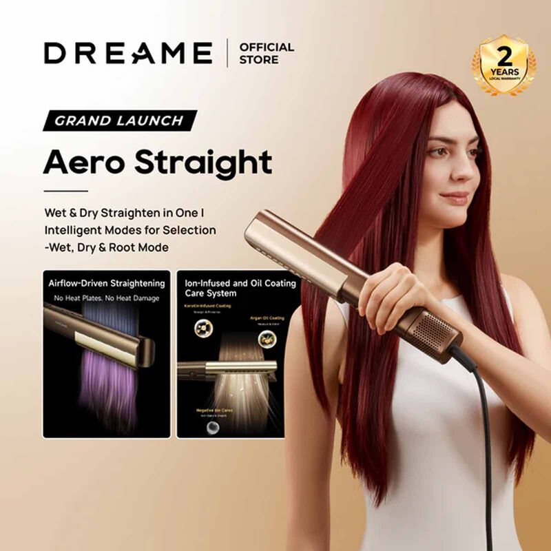 DREAME Aerostraight High-speed Styler (1600w) - Gold DM-AEROSTYL-GD-image 5