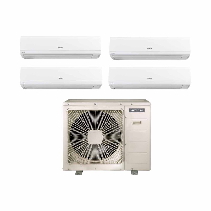 HITACHI Hitachi 38k Condenser Frostwash System 4 (9000btu X 2, 12000btu X 1, 18000btu X 1) RAM-Z38C4MS + RAK-ZJ10CMS X 2/RAK-ZJ13CMS /RAK-ZJ1-image 1