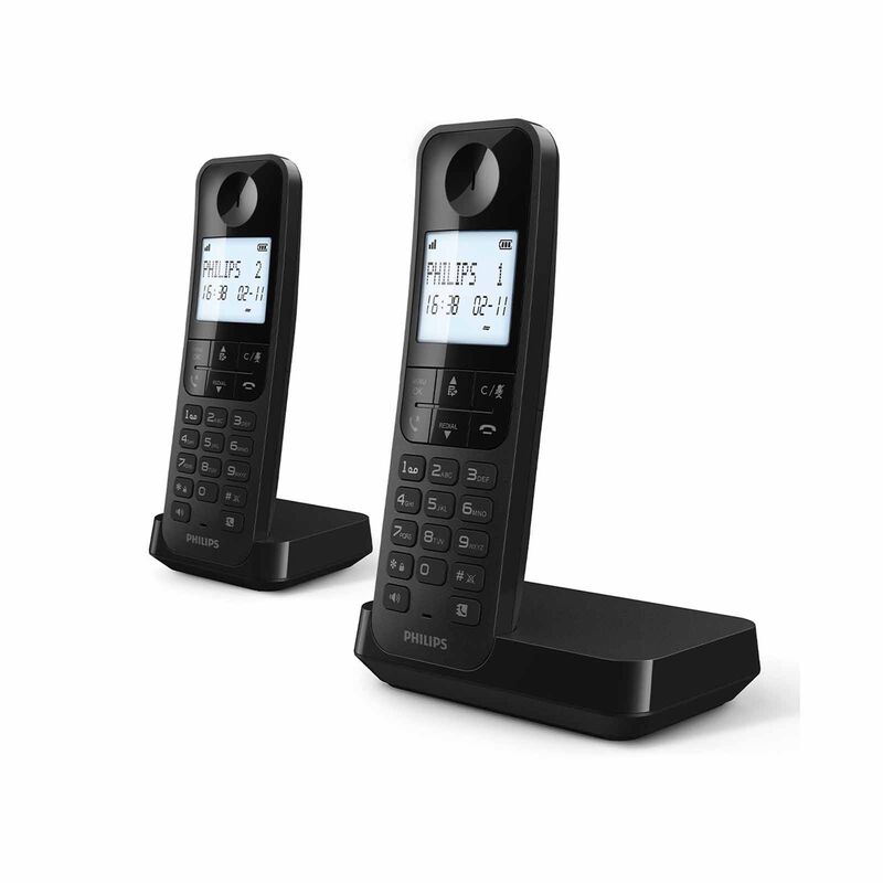 PHILIPS Cordless Phone Twin Handset D2702B/90-image 3