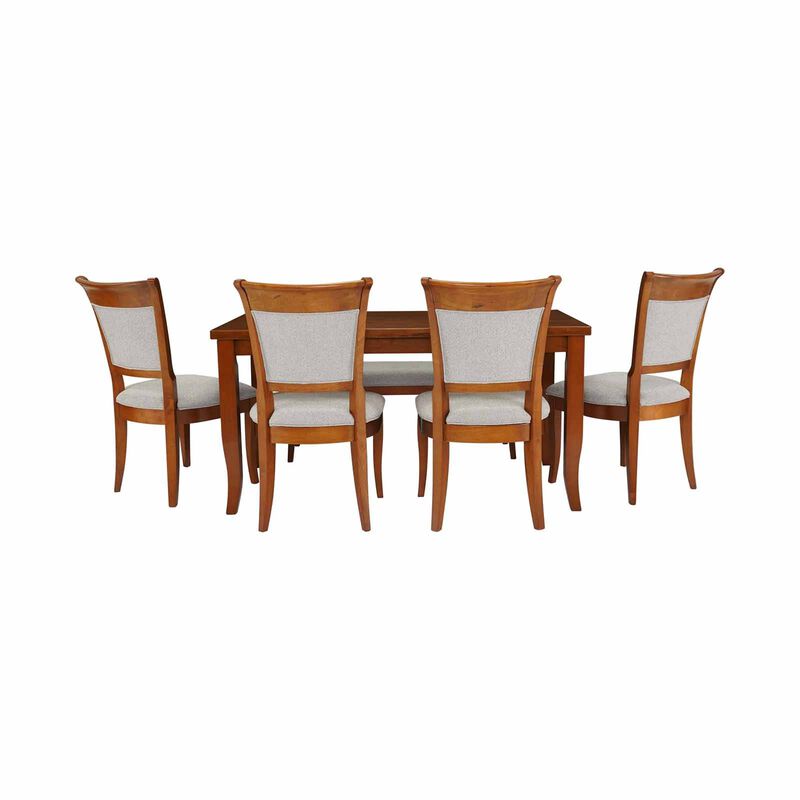6 Piece Dining Set (silver) NEW KAMIYAH-image 6
