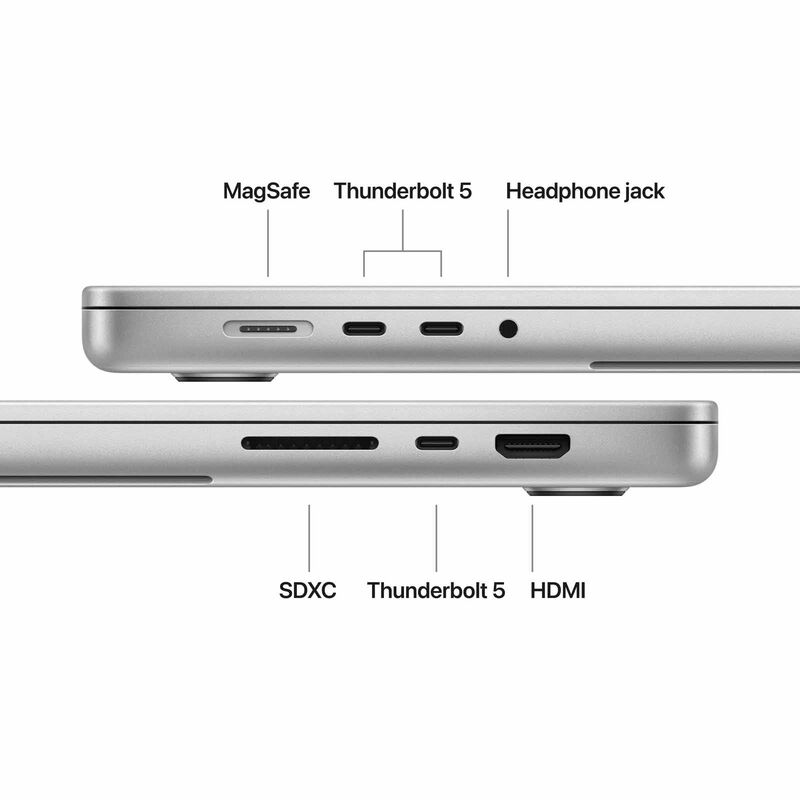 APPLE 16-inch Macbook Pro: M5 Pro Chip With 18-core Cpu And 20-core Gpu, 48gb, 1tb Ssd - Silver MGE64ZP/A-image 6