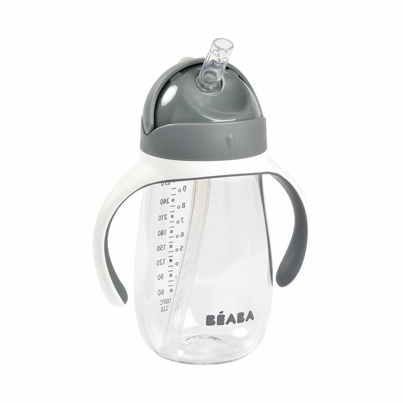 BEABA Cup 300ml - Mineral Grey (online) STRAW-image 1