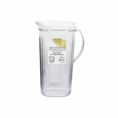 LUSTROWARE Water Pitcher (2.0l) - White Clear K-296-AW