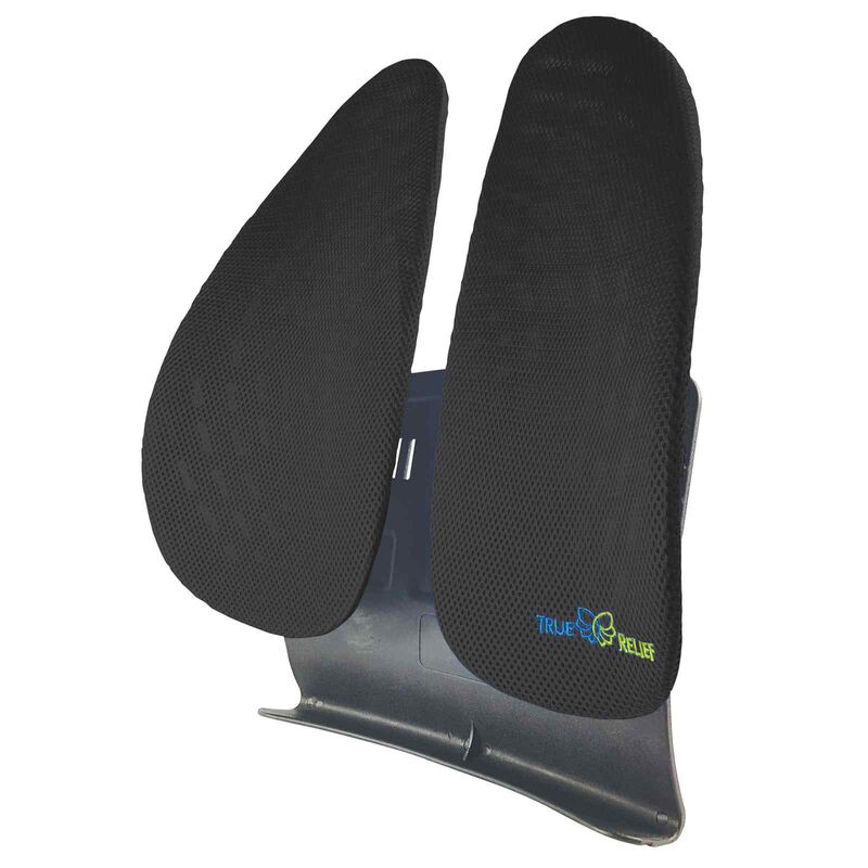 TRUE RELIE Double Wing Back & Lumbar Support (relaxing Black) TRDWBLRBLK-image 2