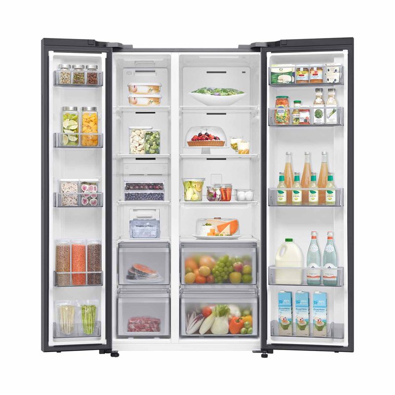 SAMSUNG Side By Side Fridge (655l) - Matt Doi Metal RS70F65Q3TSS-image 6