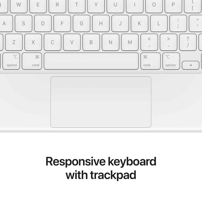 APPLE Magic Keyboard For Ipad Pro 12.9-inch (5th & 6th Gen) Us English - White MJQL3ZA/A-image 5