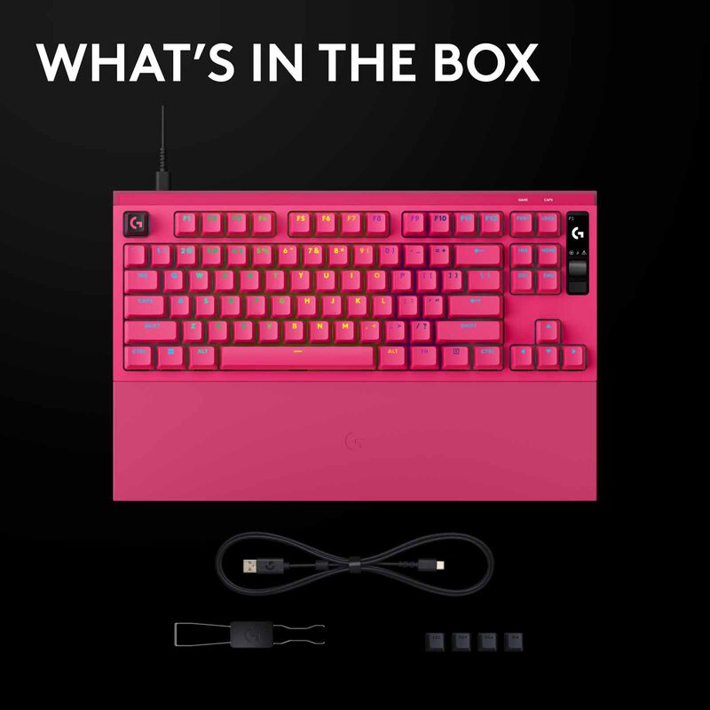 LOGITECH G Pro X2 Rapid Keyboard Analog Swt Pink 920-014114-image 14
