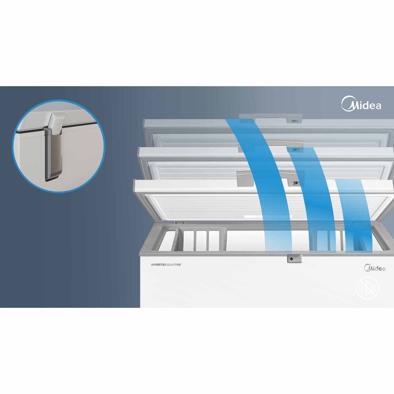 MIDEA Chest Freezer - White (143l) MDRC211FZB01MY-image 3