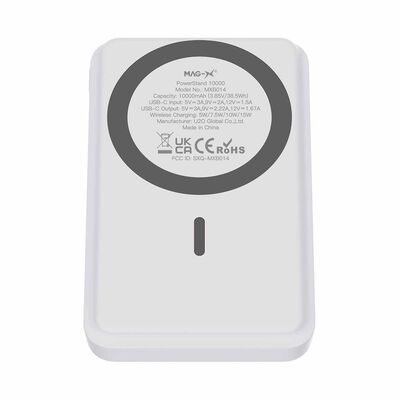 IWALK Powerstand 10000mah Qi2 Magnetic Wireless Fast Charger With Multi-angle Adjustable Stand White MXB014-002A