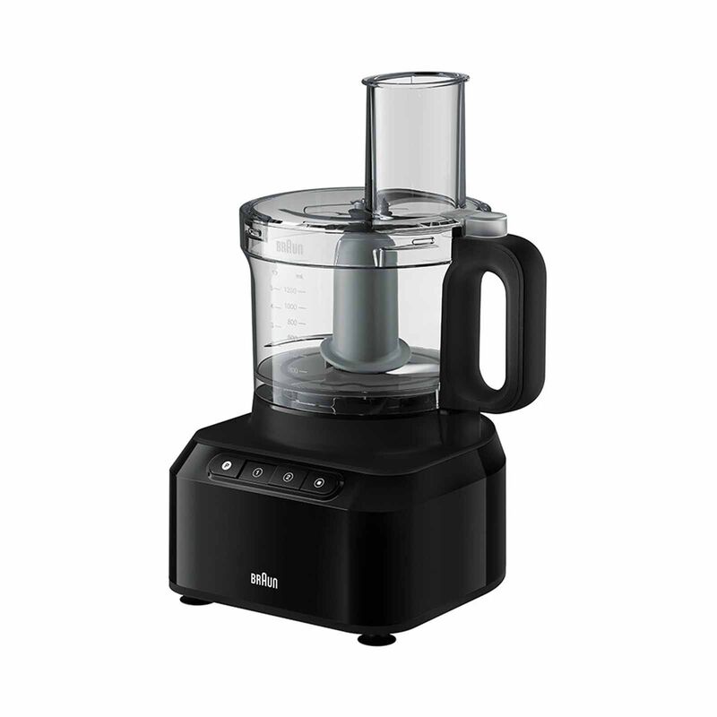 BRAUN Purease Food Processor (800w 1.2l + 2.1l) FP3132BK-image 2