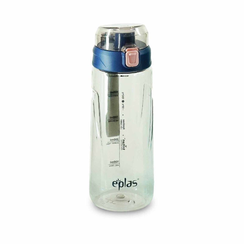EPLAS One Touch Clear Bottle With Measurement Mark (580ml) EGA 580 (PINK)-image null