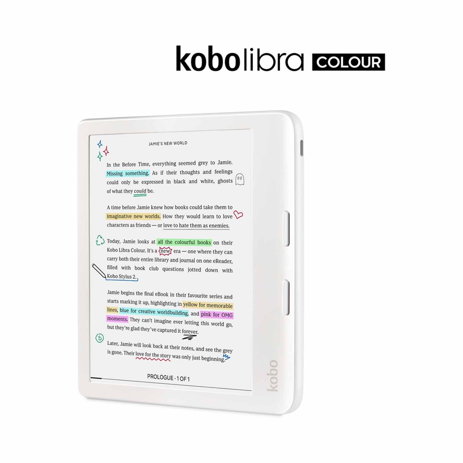 Shop RAKUTEN KO Kobo Libra Colour (white) Kaleido 3 N428-KU-WH-K