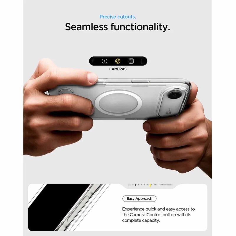 SPIGEN Iphone 17 Air Ultra Hybrid S Magfit Clear White ACS10311-image 3