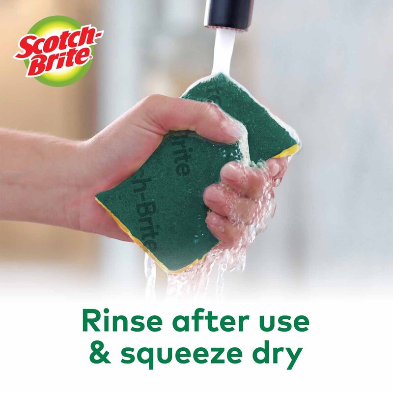 3M SCOTCHB S/b 2in1 Anti-bac Scrub Sponge 3pc 213-image 6