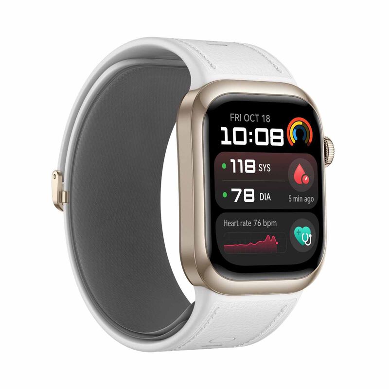 HUAWEI Watch D2 Gold Aluminum Alloy Case, White Strap HW-LUCA-B10L-GOLD-image 7