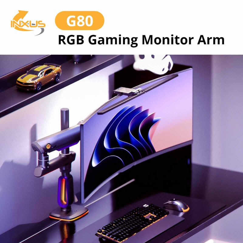 NORTHBAYOU G80 Gaming Monitor Arm Blue G80 BLUE-image 3