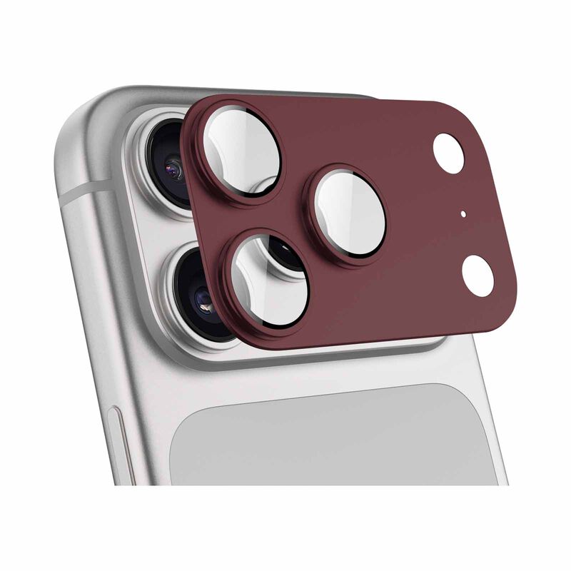 N.BRANDZ Matrix Full Coverage Gls Lens Protector Ip18pm Maroon N-LENS-FUL18PM-MR-image 1