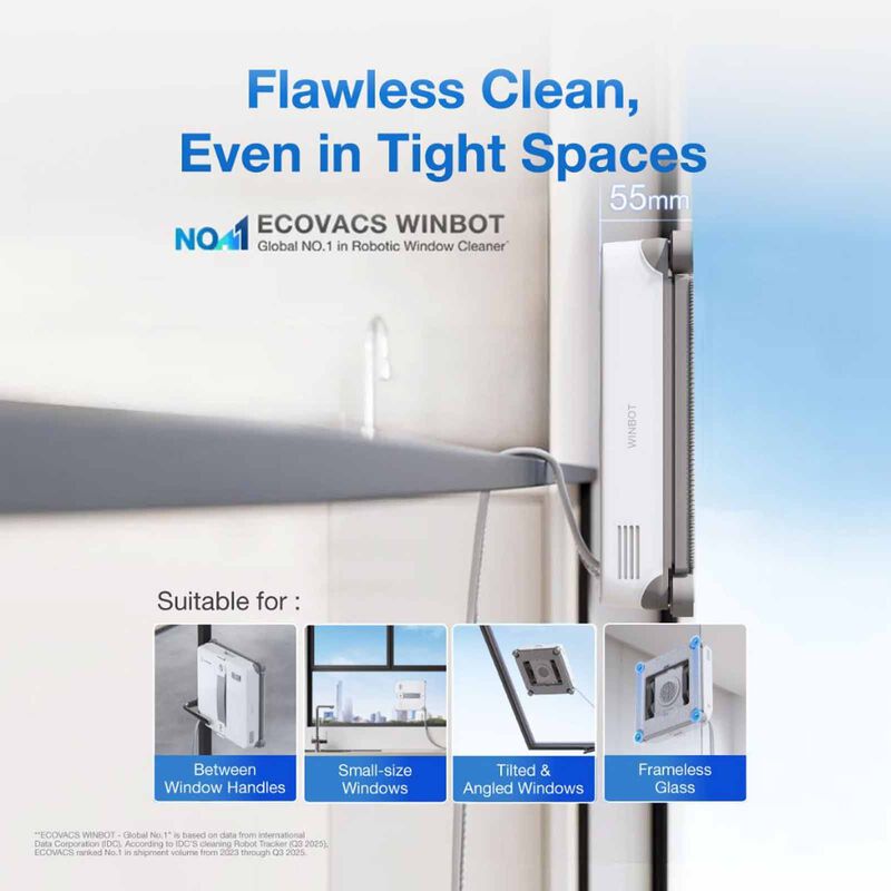 ECOVACS Winbot Mini 2 Window Robot Cleaner WG853-15-image 8