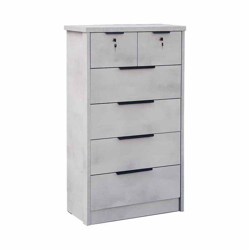 SMARTBOX Chest Of Drawer (solid Plywood) DUNCAN GREY-image null