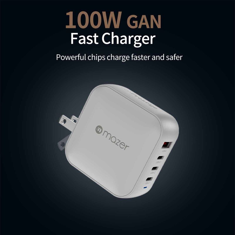 MAZER Ganprestige Pd100w 3c1a With 4 Travel Plugs-white M-G100W-V5-WH-image 9