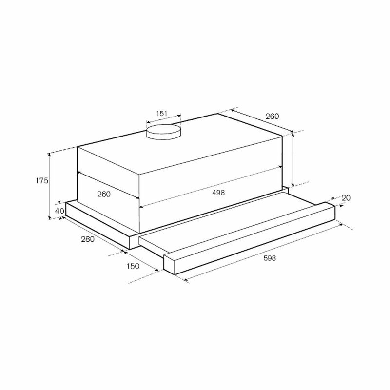 BERTAZZONI 60cm Telescopic Hood (exclude Installation) K60TELXA-image 2