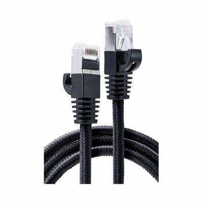 ELECOM Cat 8 Lan Cable Mesh 1m - Black LD-OCM/BK10
