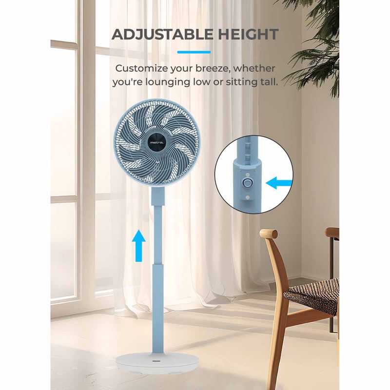 MISTRAL 12 In Bldc High Velocity Stand Fan With Remote & Wifi - Midnight Blue MHV9812DRW-MB-image 12