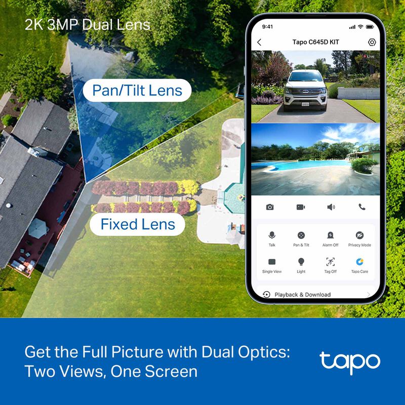 TP LINK Solar-powered Dual-lens Pan/tilt Security Camera Kit TAPO C645D KIT-image 14